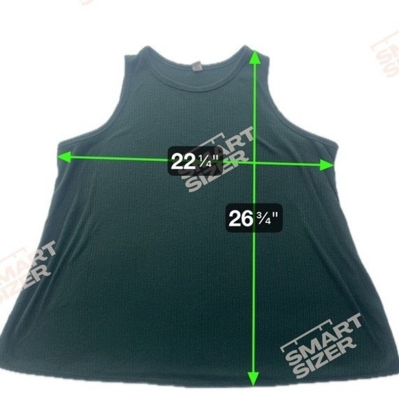 Old Navy Luxe Ribbed Tank Top Dark Green XL Sleeveless - Picture 3 of 8
